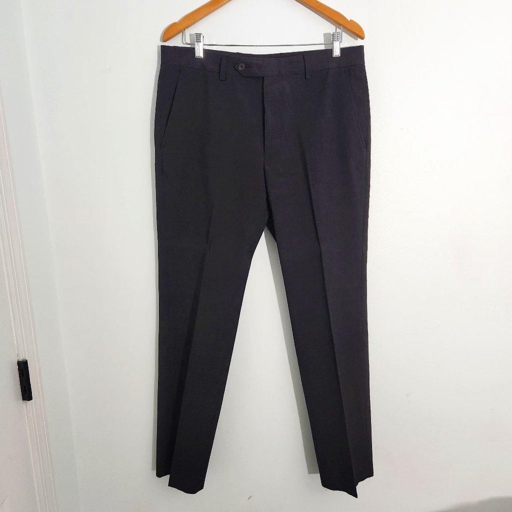 Britches by Samtex Charcoal Gray Dress Pants Size 34/32